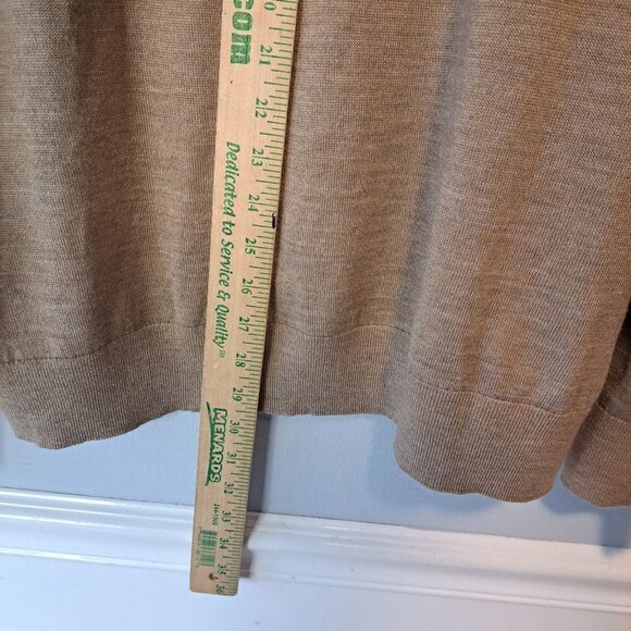 Van Heusen Mens Pullover Tan Crew Neck Long Sleeve wool  Sweater Size XXL - Picture 8 of 9
